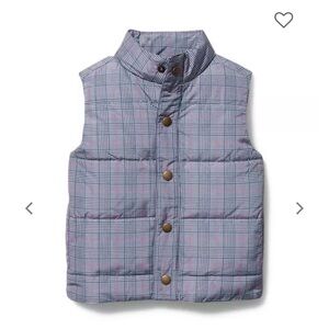 Janie and Jack Plaid Puffer Vest